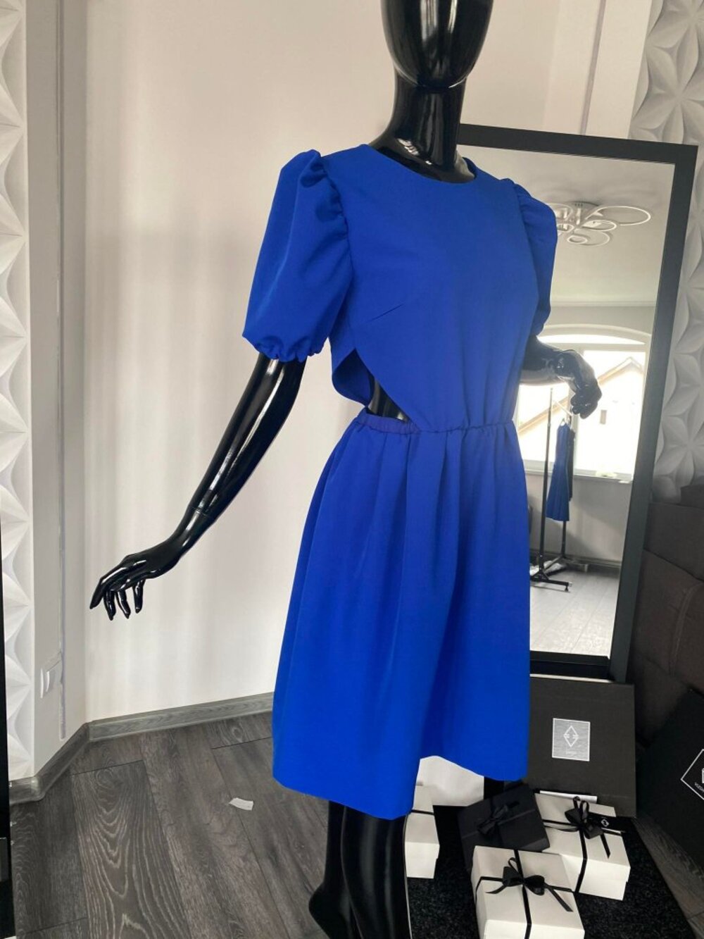 Elegant Blue Dress, Made in Europe, Size - MP
